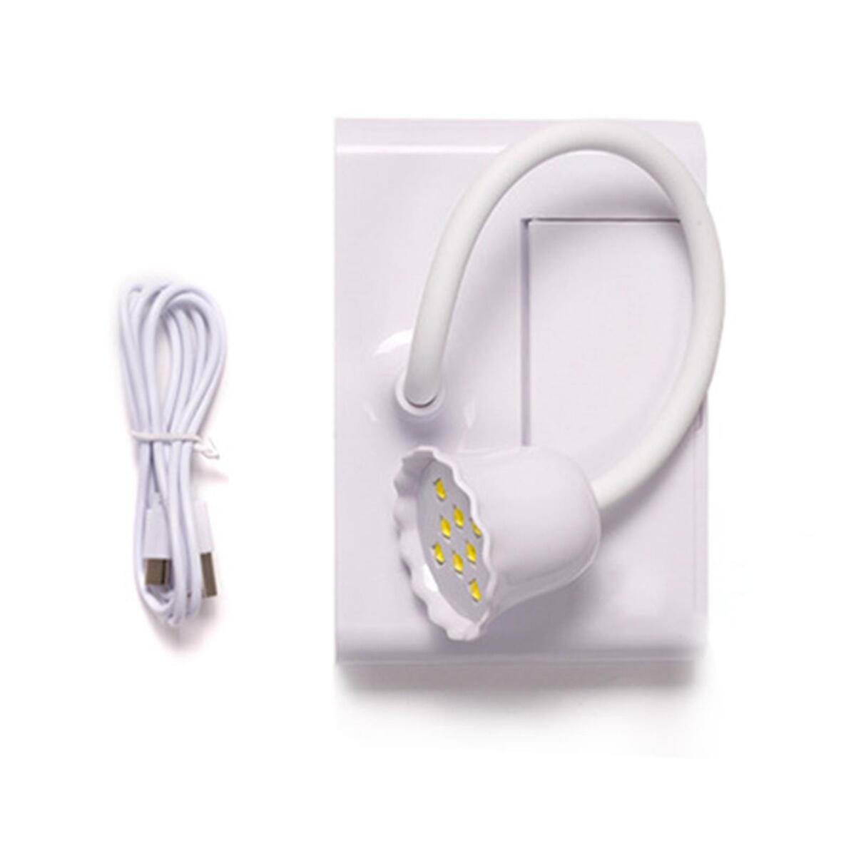LED Nail Lamp Rechargeable Portable Professional with Mirror for Toenail Gel