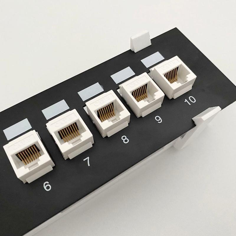 CAT6 RJ45 Keystone Jack Female Coupler Insert Snap-in Connector Socket Adapter