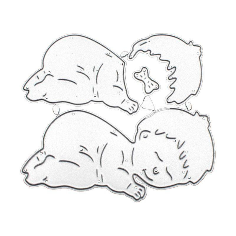 Handicrafts DIY Cute Sleeping Baby Cutting Dies Metal Cutting Stencils for Stamp