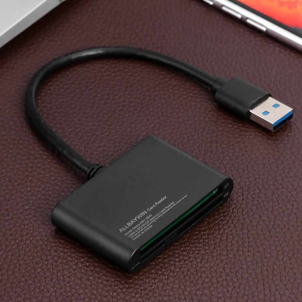 3 in 1 Universal Memory Card+TF Card+CF Card High-Speed USB3.0 Card Reader