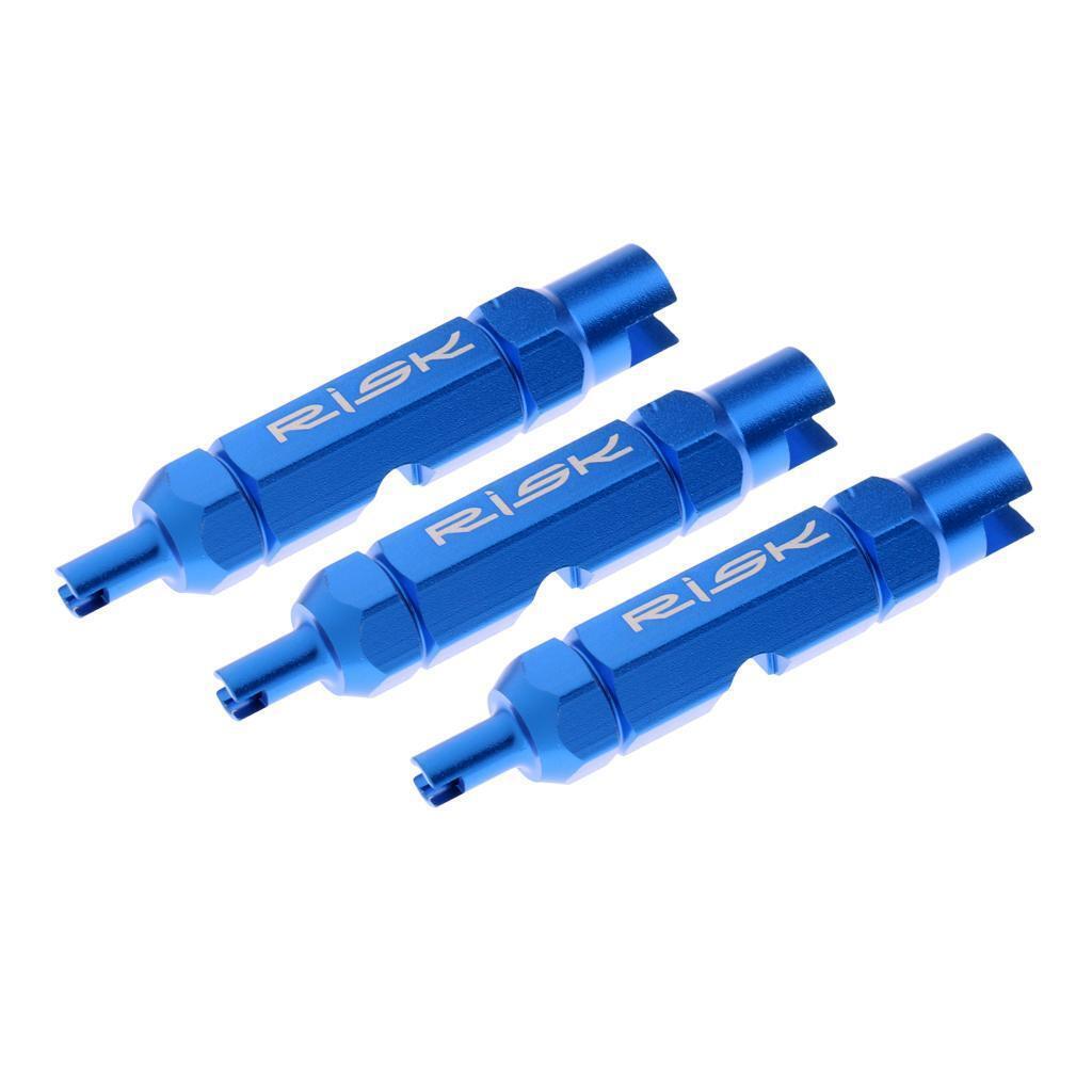 3x Bicycle Schrader Valve Core Removal Tool Bike Presta Extender 5mm Wrench