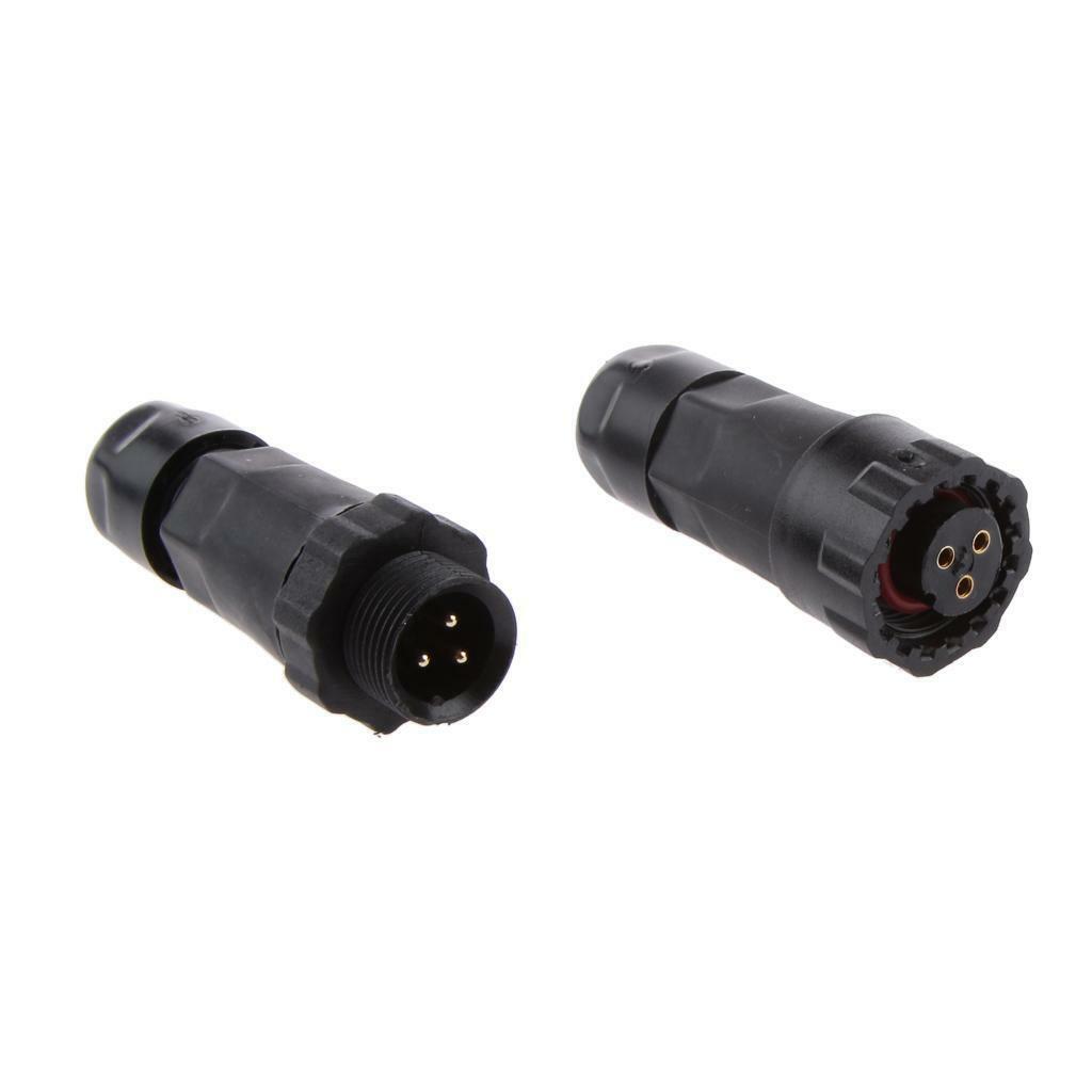 2x 15A IP68 Waterproof Aviation 3  Assembled Electrical  Fe Adapter