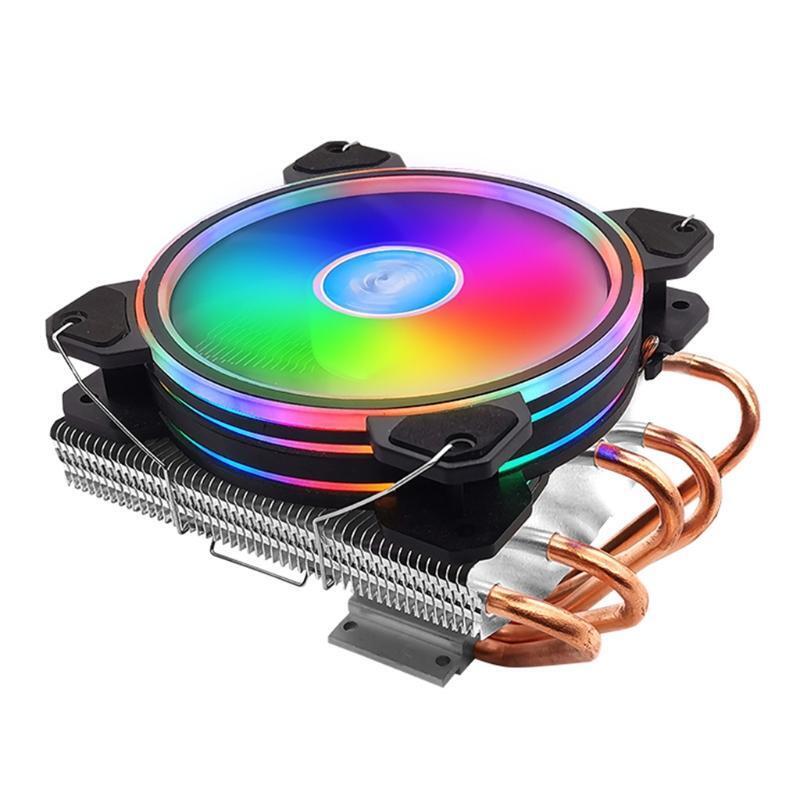 Low Profile CPU Cooler for Intel/amd/LGA Colorful RGB CPU Cooler w/5 Copper Tube