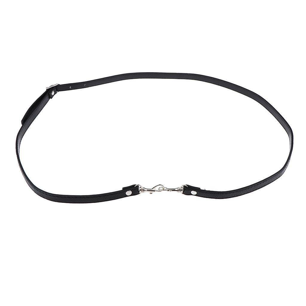 2x Handbag Leather Shoulder Strap Belt Replacement Black Crossbody Accessory