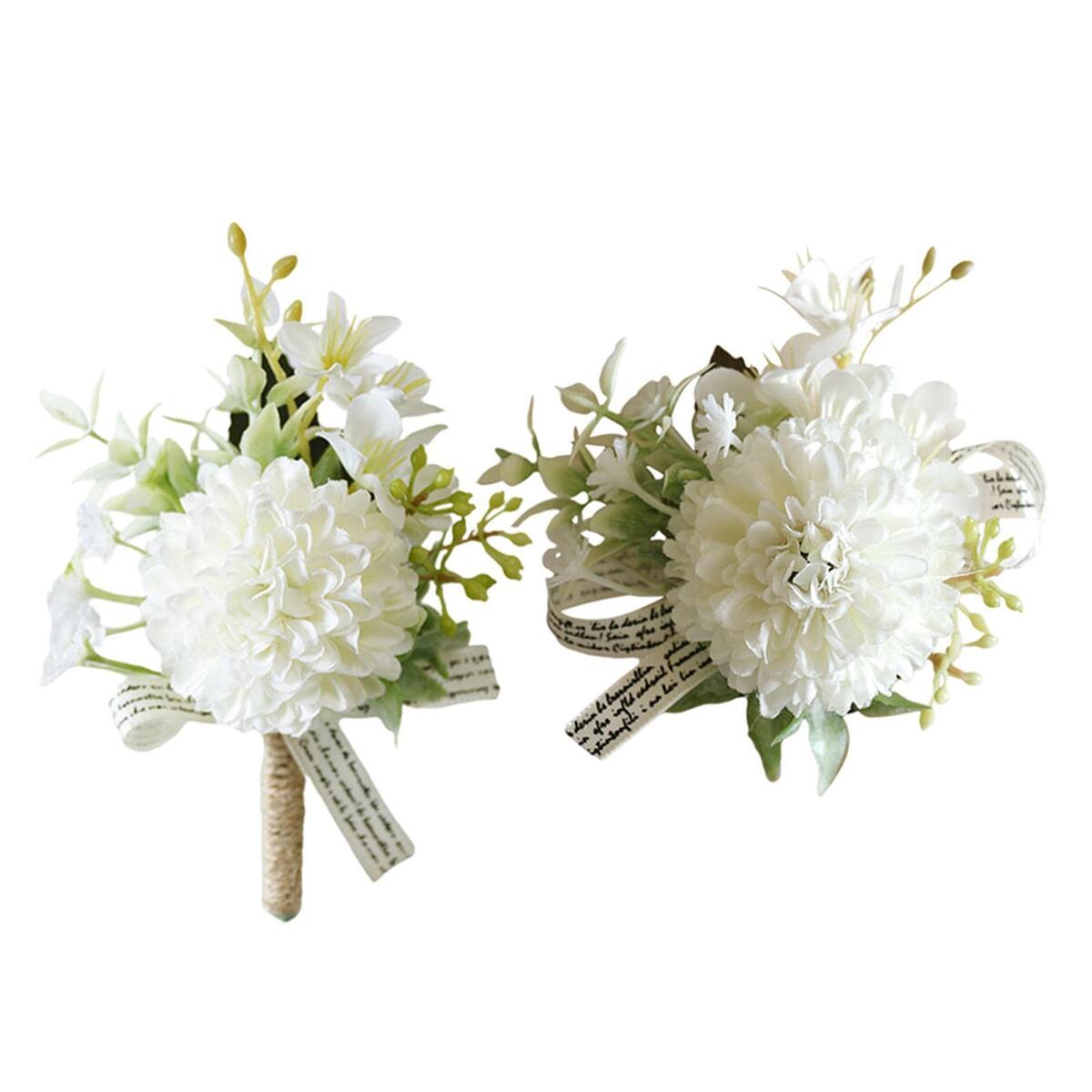 Wrist Corsage Groomsmen and Bridesmaids Groom  Decor