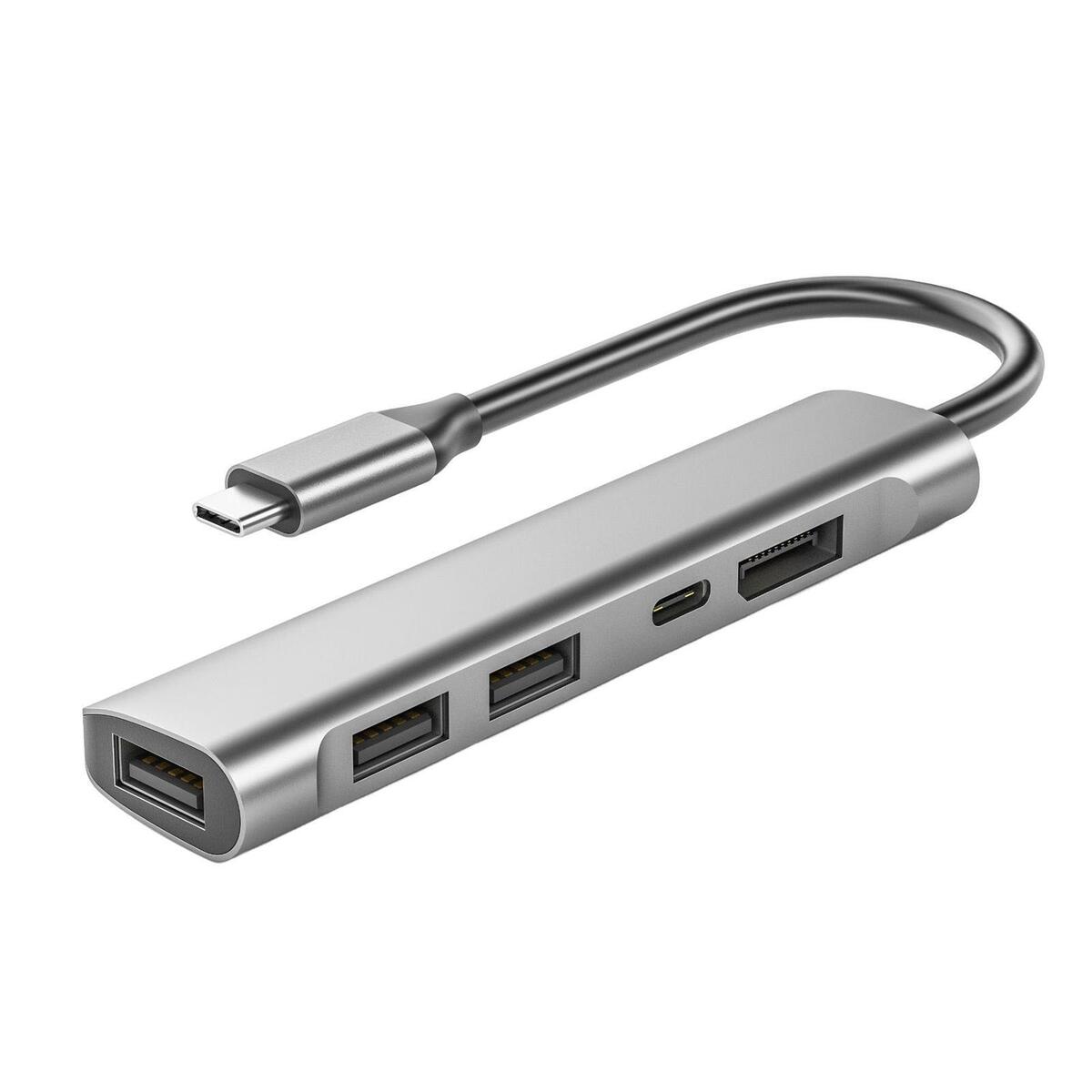 PD 60W USB 2.0  Hub Adapter for Electronic Equipment Laptop
