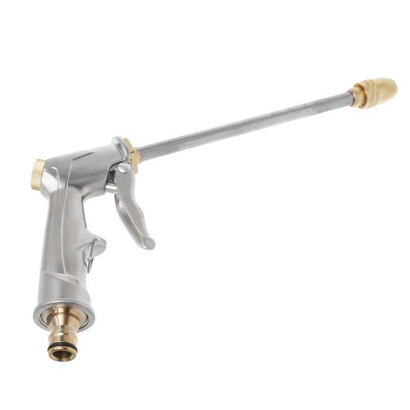 High Pressure Metal Hose Long Rod Nozzle Gun Water Power Sprayer Car Washer Lawn