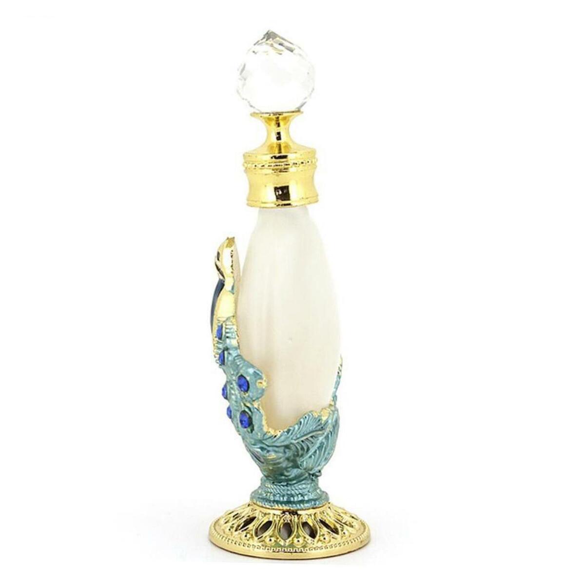 1oz (30ml) Empty Refillable    Bottle Peacock perfectly   for