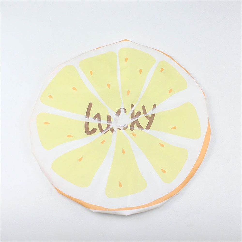 2PCS Home Fruit Elastic Waterproof Sleep Cap Head Hair Cover Bath Hat Shower Cap