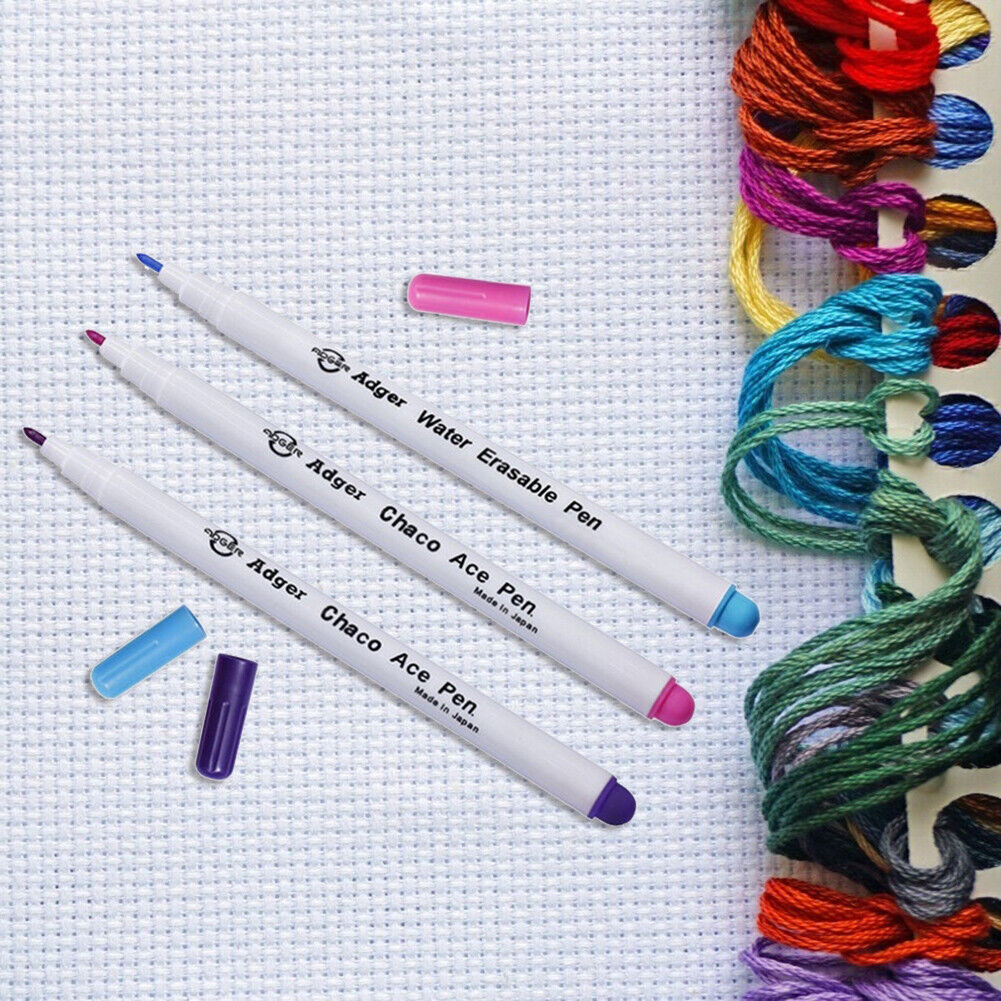 4pcs Water Erasable Pens Fabric Marking Pencil Grommet Ink Soluble Markers