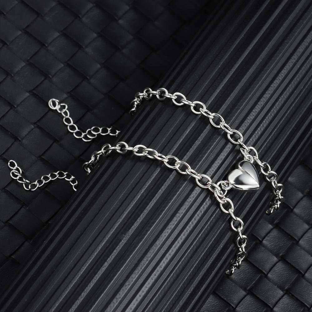 Charm Couples Bracelets Valentine's Day Jewelry Lover Chain Heart Bracelet