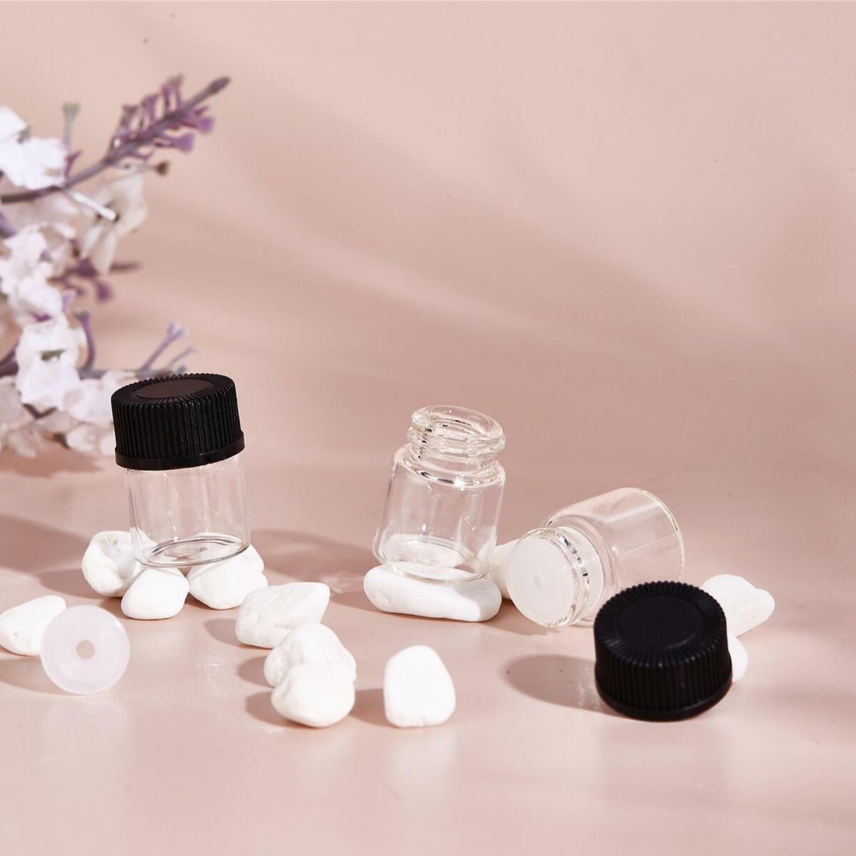 100 Pieces  Oil Bottles Tiny Refillable  Diffuser Travel