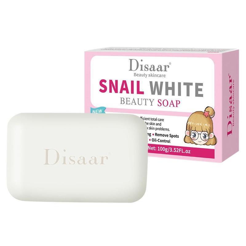 Natural Handcrafted Snail Soap Skin Brightening Soap Moistening Cleaning Soap