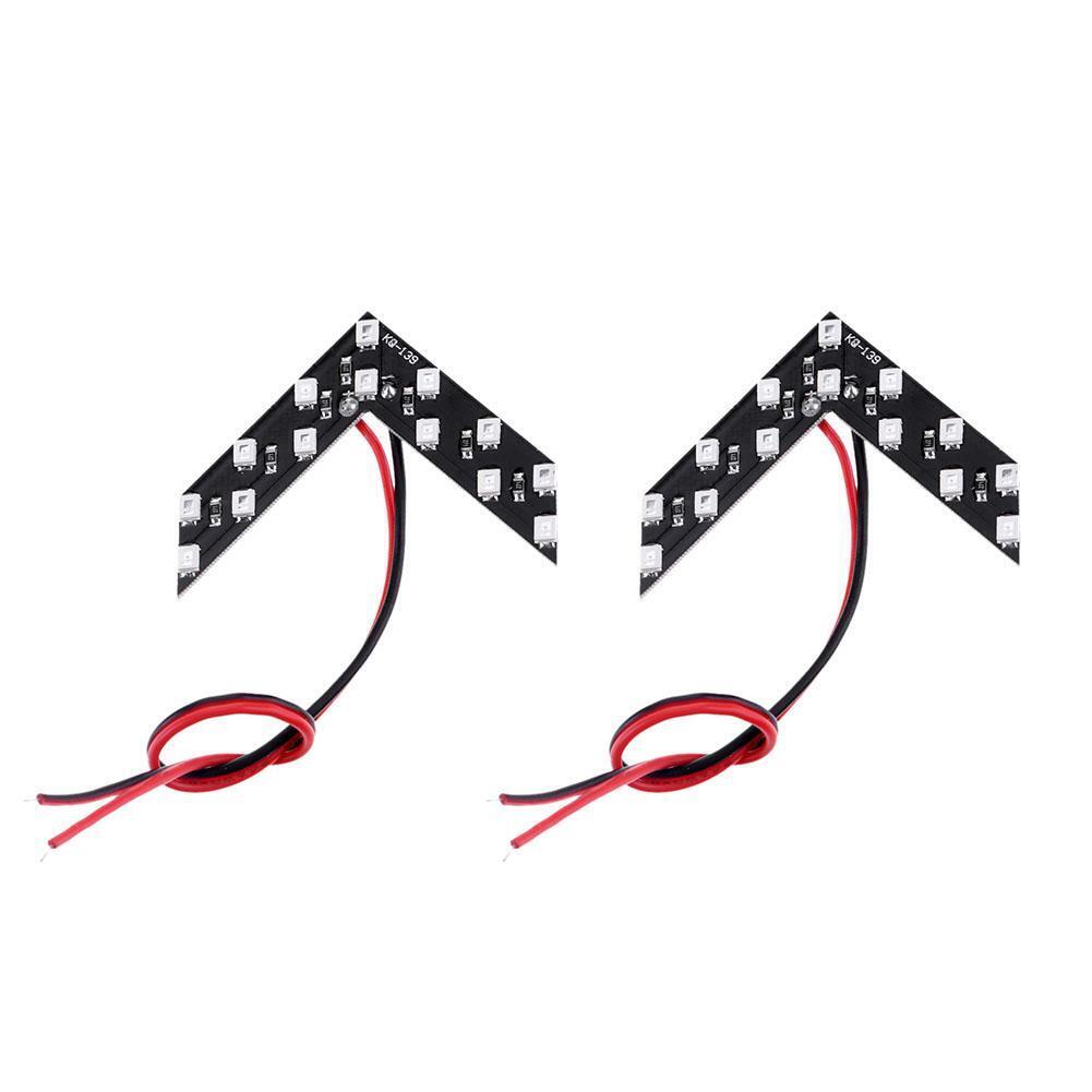 2pcs Red 14SMD LED Car Rear View Side Mirror Arrow Panel Turn Signal Lights