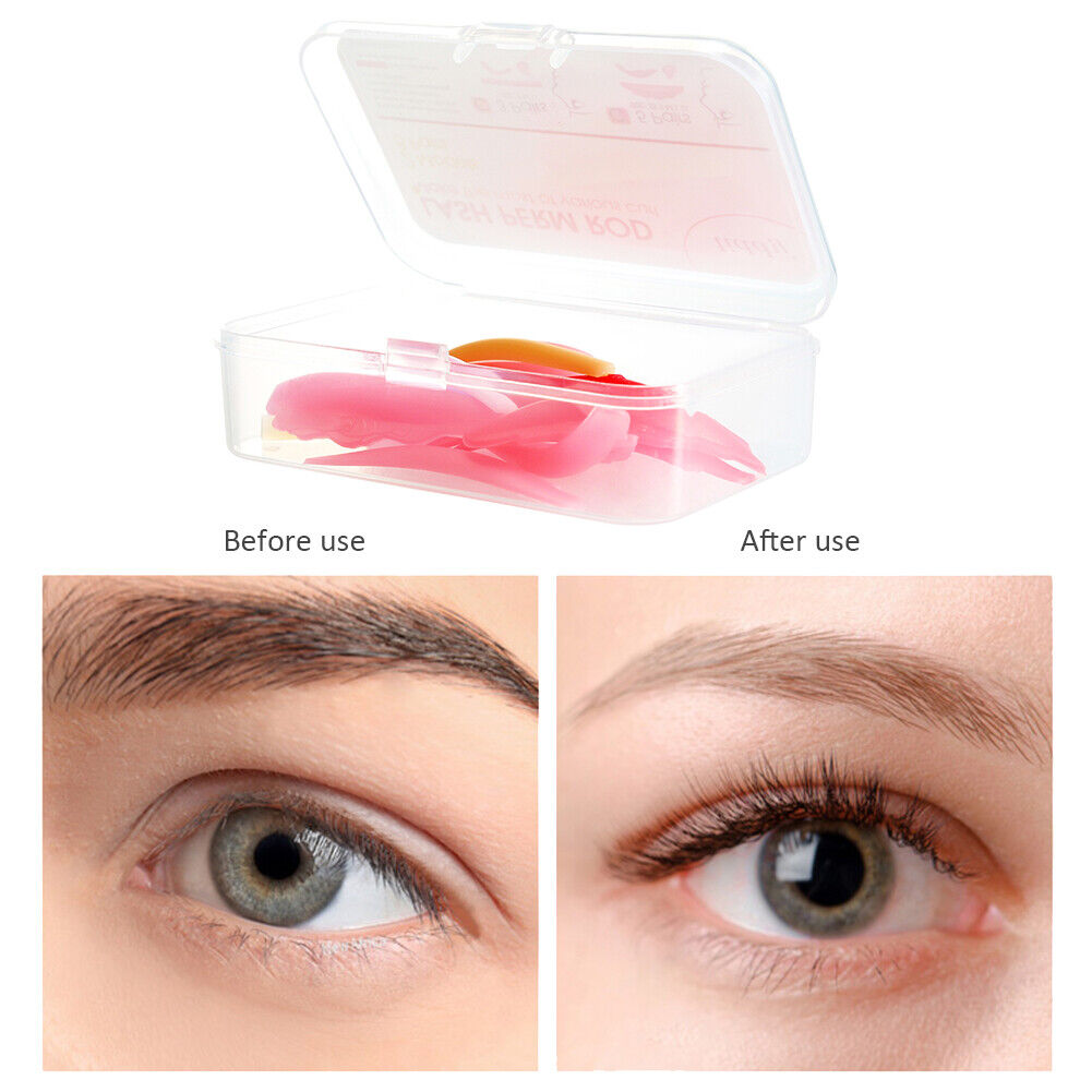 8 Pairs Silicone Rose Pattern Eyelash Perm Pad Colorful Lash Lifting Curler