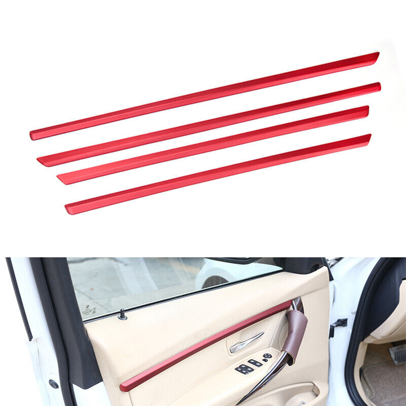 4x Inner Door Panel Molding Strip Trim Cover Fit for BMW 3 Series F30 F31 13-18