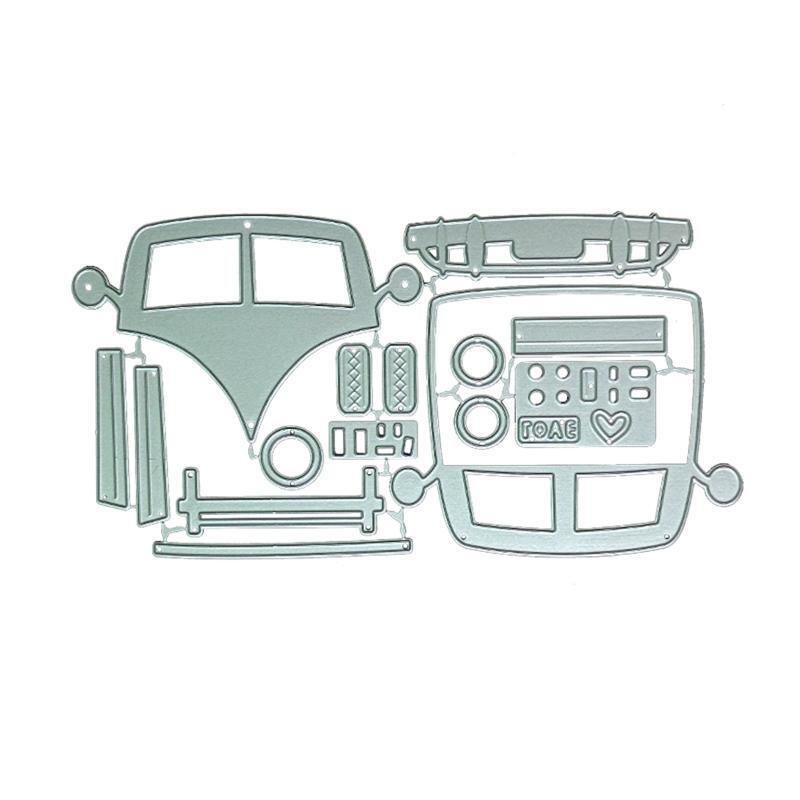 Summer Camper Car Metal Cutting Dies for DIY Scrapbooking Diary Embellishments