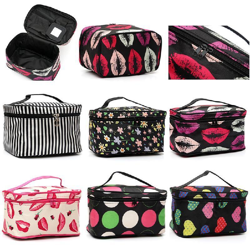 Women Travel Cosmetic Case Toiletry Makeup Handbag Organizer Storage Pouch Bag
