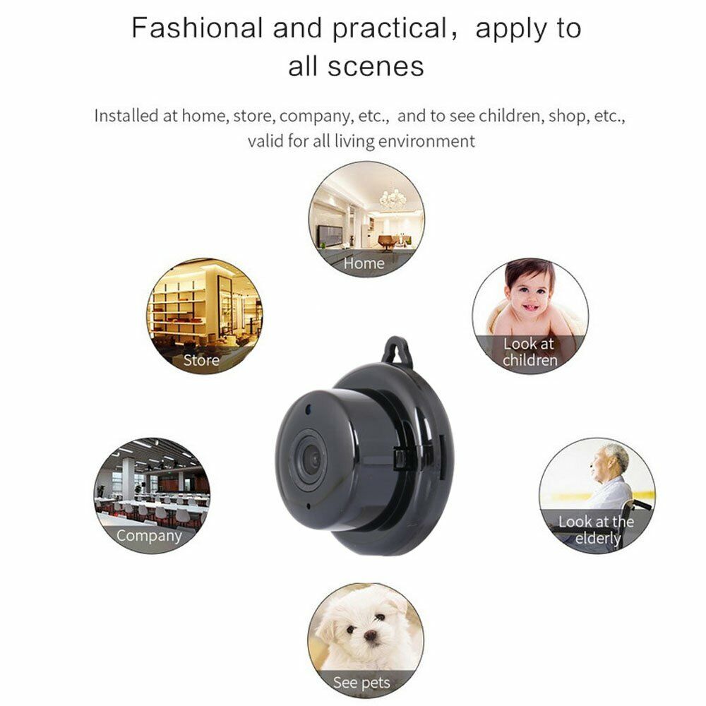 Mini Wifi IP Camera HD 1080P Night Vision V380 + 32GB Memory Card Security Guard