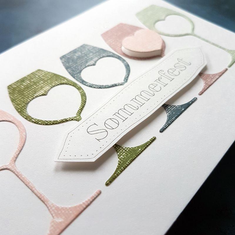 Heart Wine Glass Metal Cutting Dies Stencil DIY Scrapbooking Album Stamp Paper