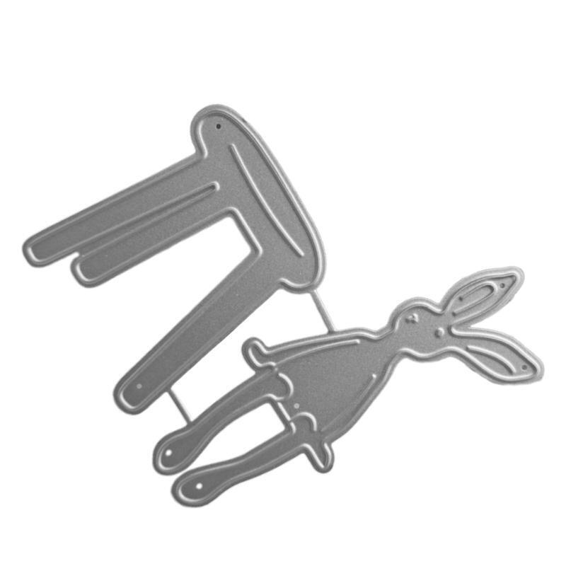 Cartoon Easter Bunny Cutting Dies for DIY Card Making Journaling Decorations