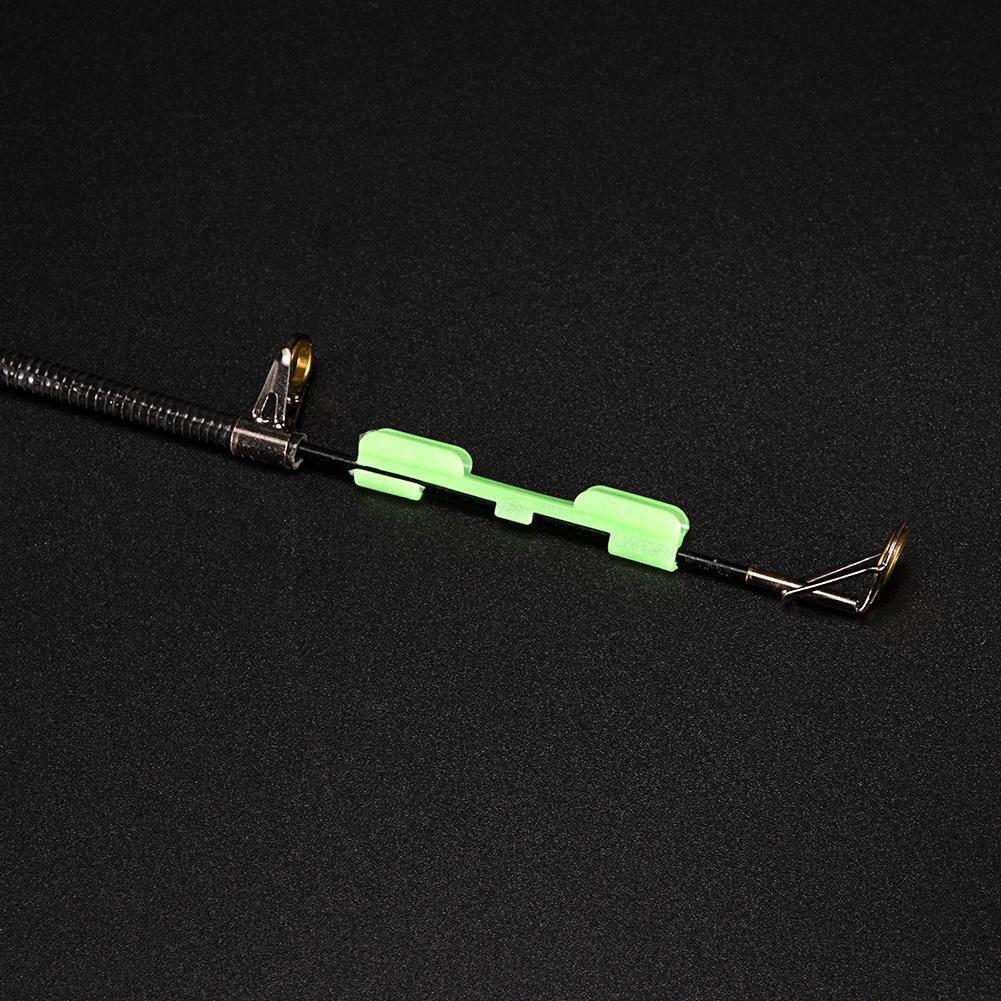 10pcs Night Fishing Rod Tip Light Holder Fishing Tackle Accessory Clip (M)