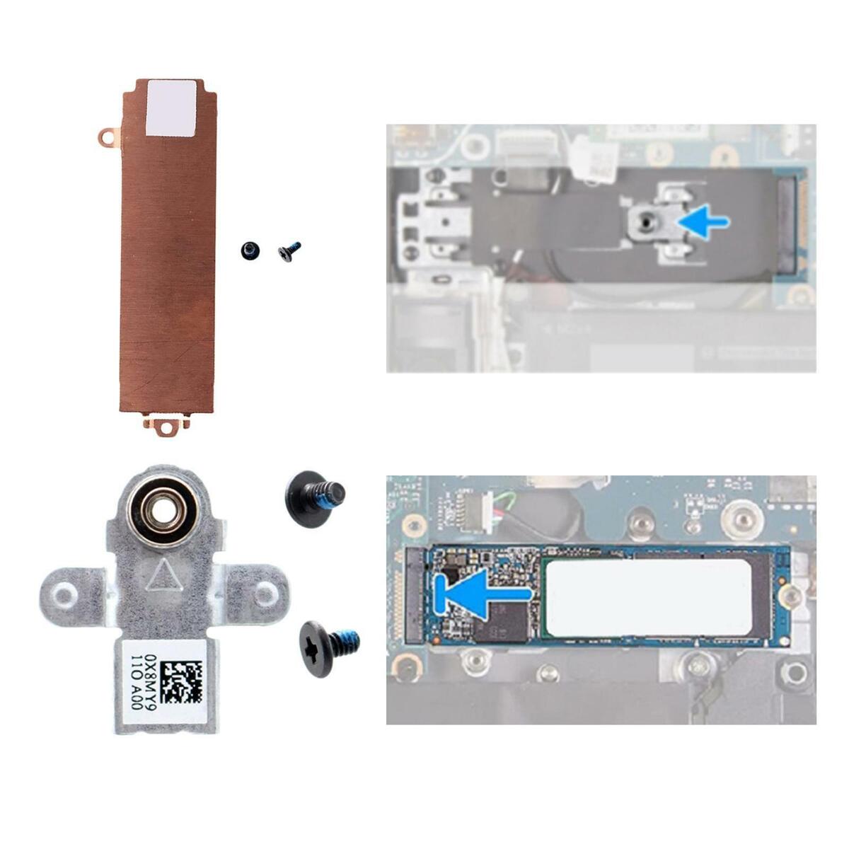 2280 M.2 SSD Heatsink  w/ Bracket for  G15 5510 5511 Laptop