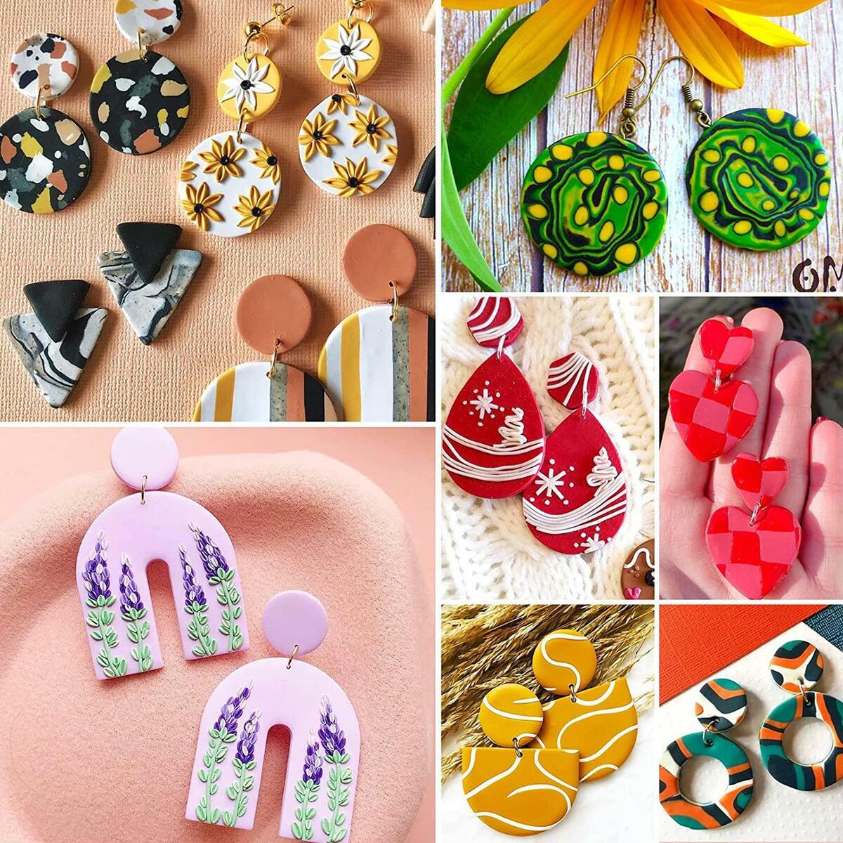 Stainless Steel Earring Cutting Mold DIY Cookie Cutters Set for Cake Biscuit