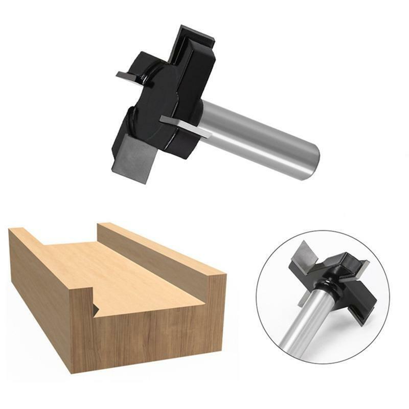 1/2" Shank Wood Milling Cutter Planing Flattening Router Bit Woodworking Tool