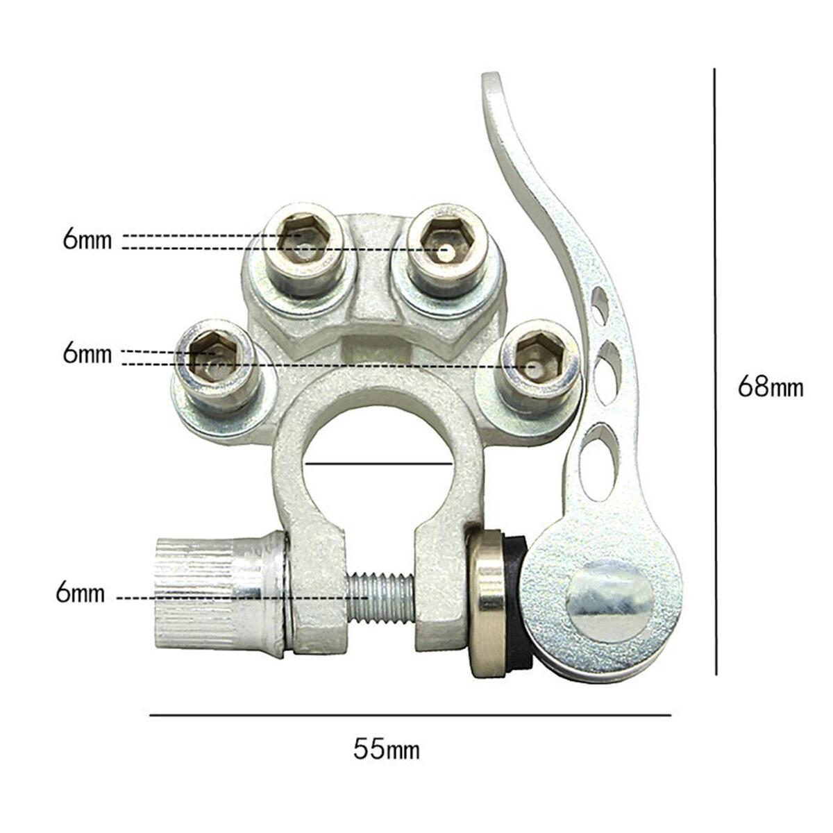2pcs Car Battery Copper Terminal Connectors for SAE / JIS