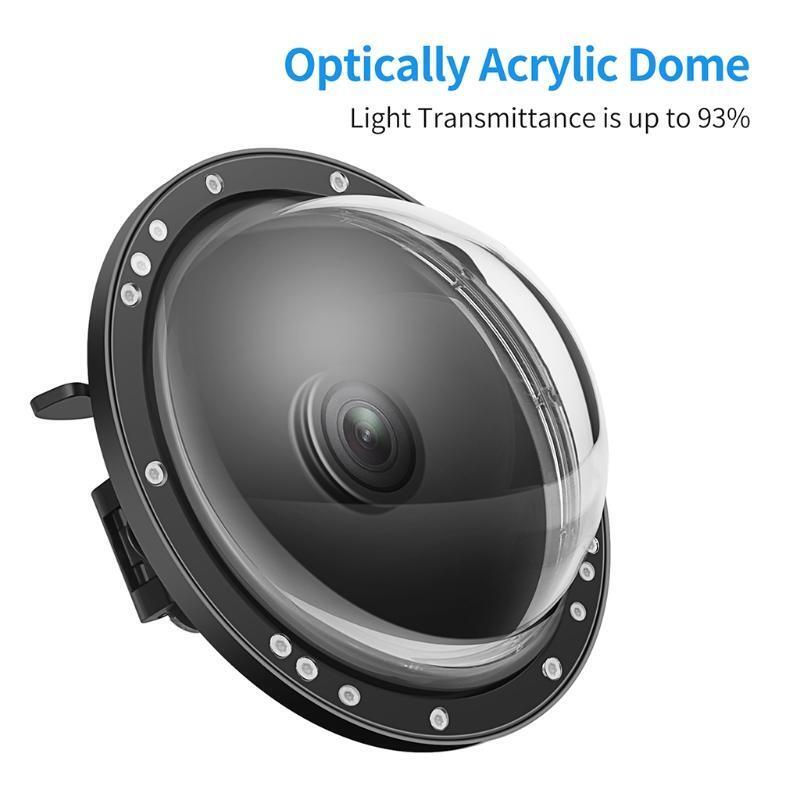 Dual Handheld Dome Port 45m Waterproof Diving Housing Case with Trigger for Osmo