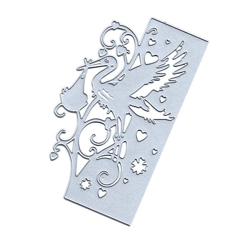 Bird Flower Border Metal Cutting Dies Stencil DIY Scrapbooking Album Paper Card