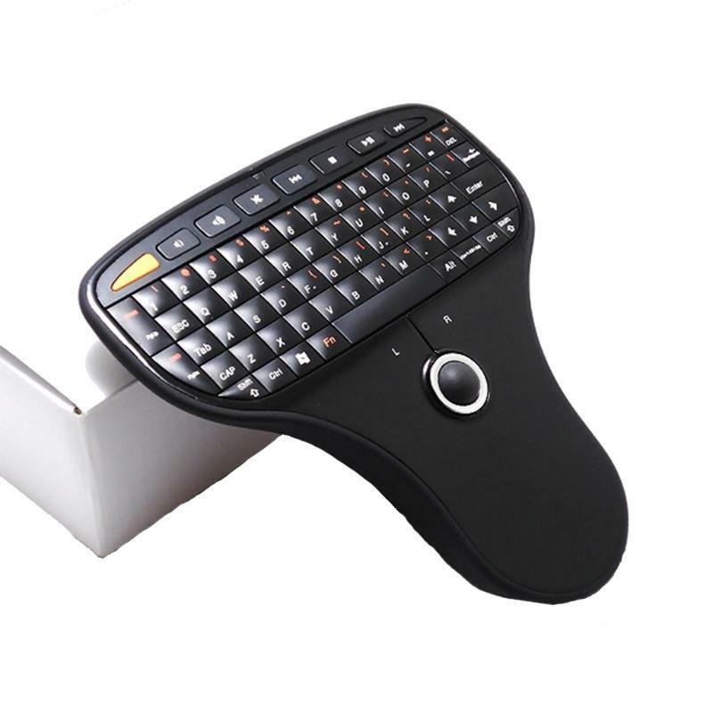 Wireless Remote Keyboard Air Mouse With Ultra Light Trackball for TV Computer