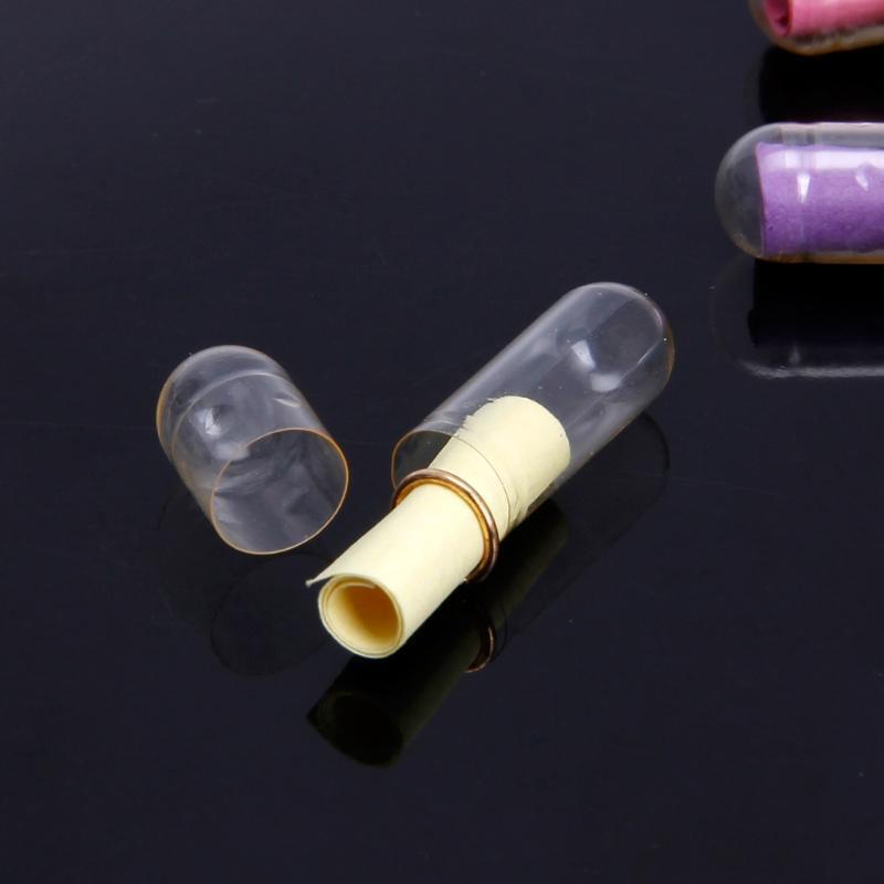 10PCS Mixed Mini Gift Boxes Wish Bottle Capsule With Paper Scrip Secret Words