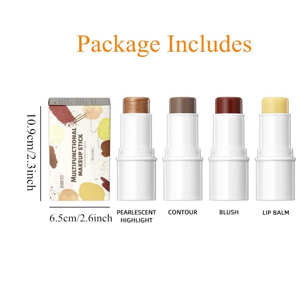Stick Bronzer Contour Blush Stick Highlighter Makeup Sticks Set Face Concealer