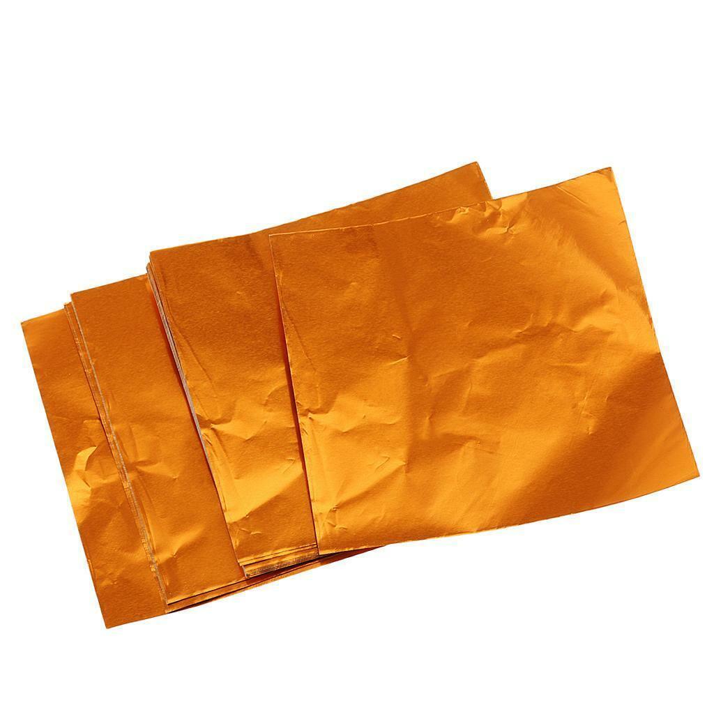 200Pcs  Aluminum Foils Candy  Wrappers Sweets Package DIY 8x8cm