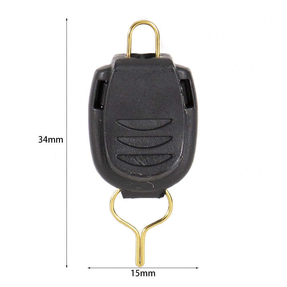 5x Fishing Line Stopper Baitcasting Reel Wire Holder Buckle Keeper (Black)
