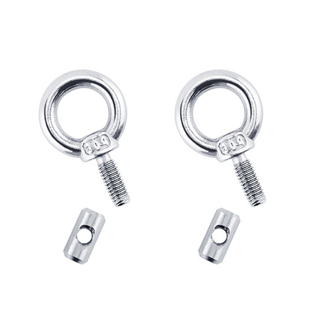 2pcs Lifting Eye Nut Fastener Eyelet Rail Track Screws for Camper Awning
