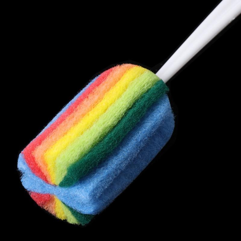 Bottle Scouring Pad Cleaning Brush Wash Scrubber Long Handled For Glass Cup Mug