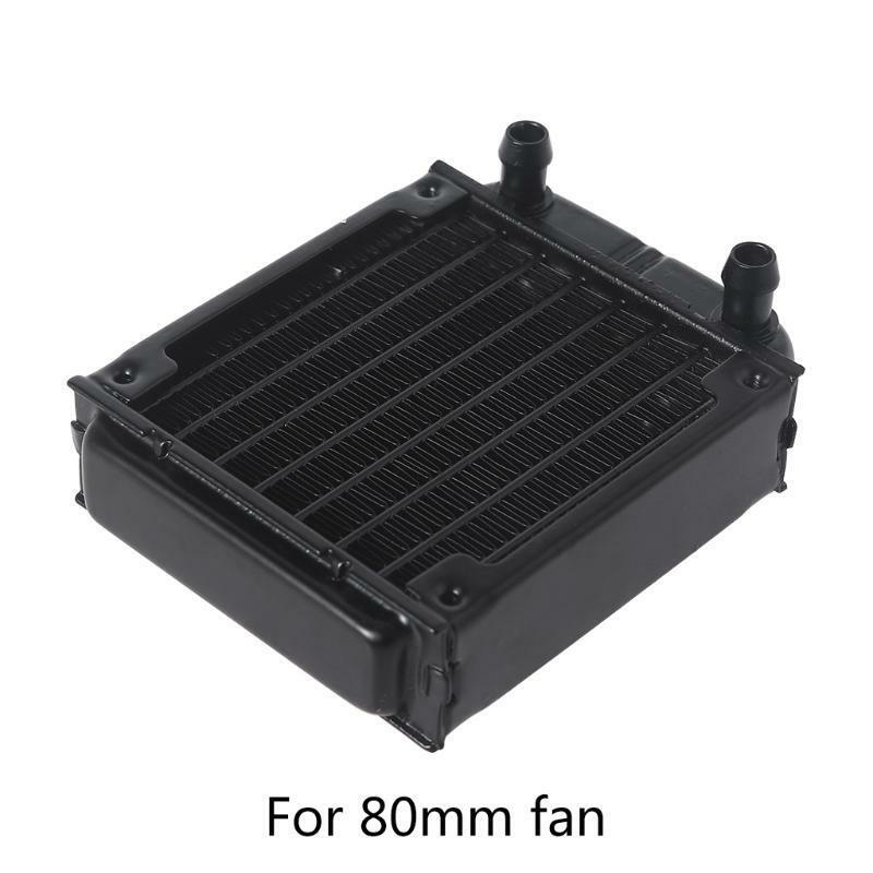 Multi-Port G1/4 Thread Aluminum Radiator 80mm For Computer Water Cooling System