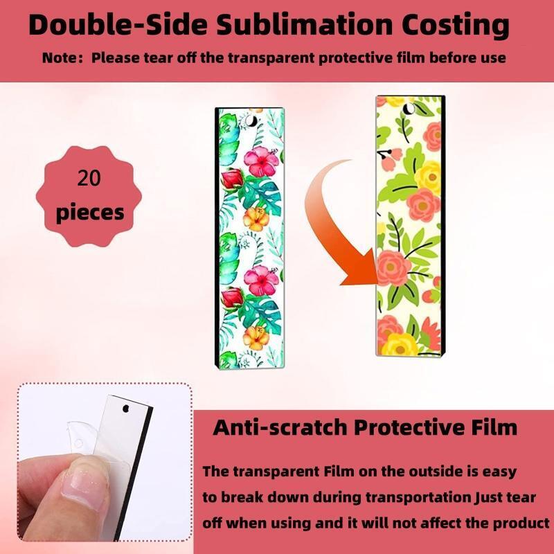Personalized 20x Rectangle Sublimation Earring Blank Heat Transfer Wire Hooks