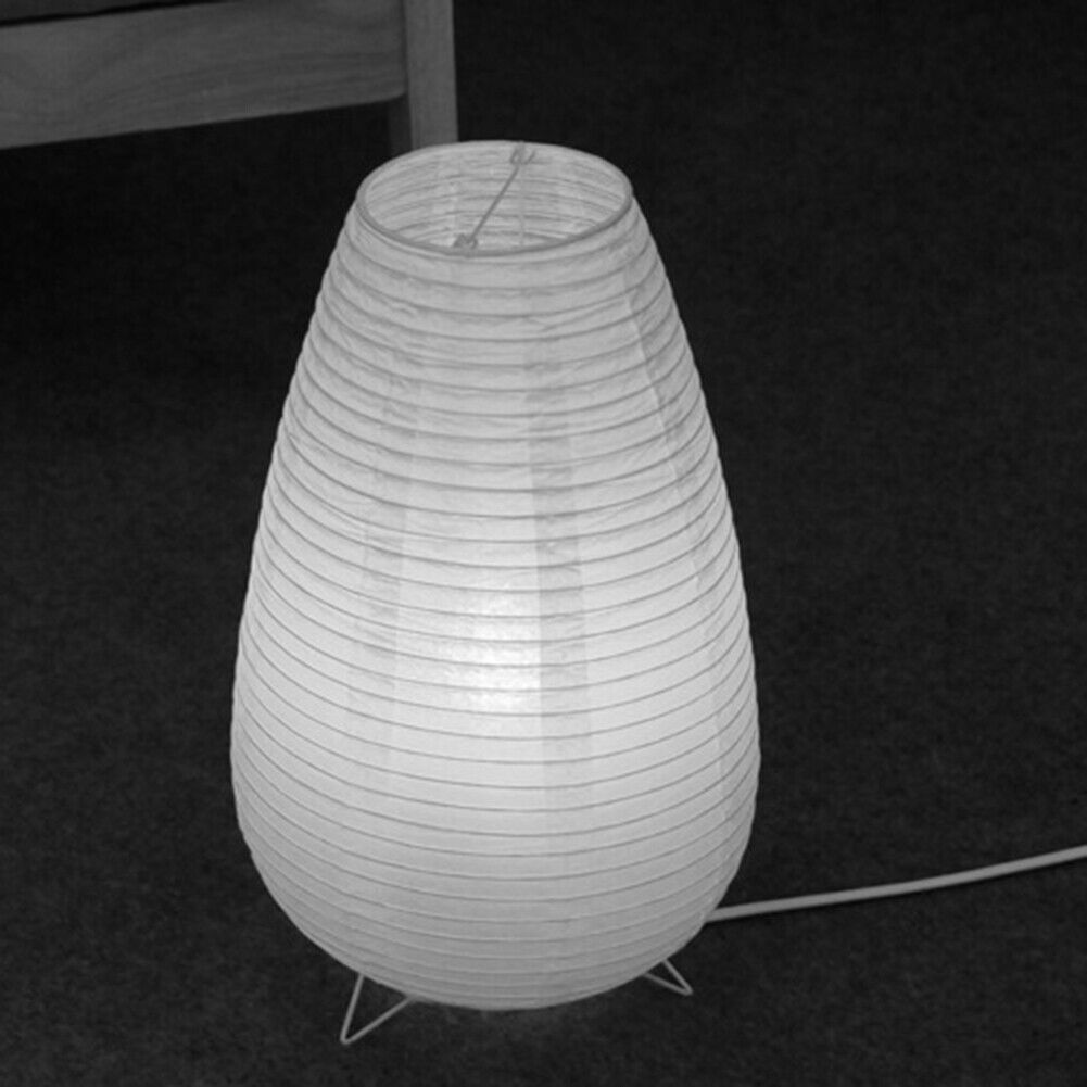 Nordic Paper Lantern Table Lamp Living Room Bedroom LED Decor Light (EU)