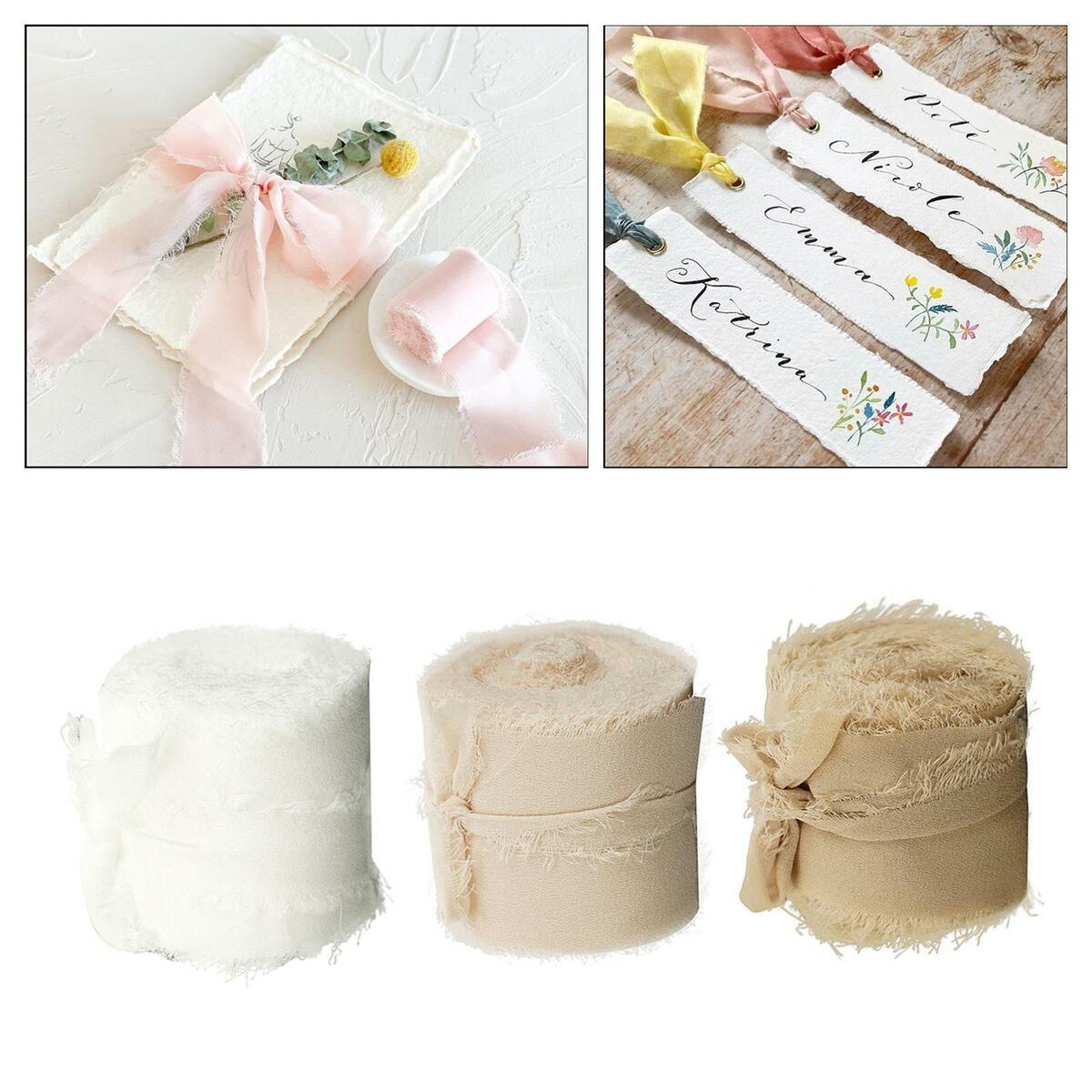 Chiffon Fringe Ribbon Gift Gadget Handmade Polyester Wrapping Ribbon