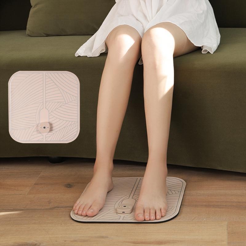 Electric Leg Reshaping Foot Massager Mat USB Rechargeable Pad For Pain Relieve
