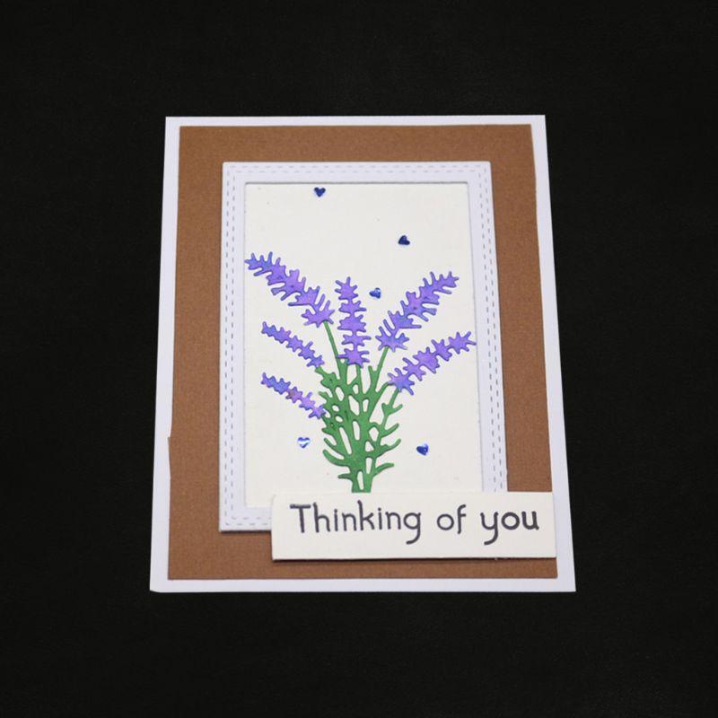 Lavender Metal Cutting Dies Stencil Scrapbooking DIY Album Stamp Paper Embossing