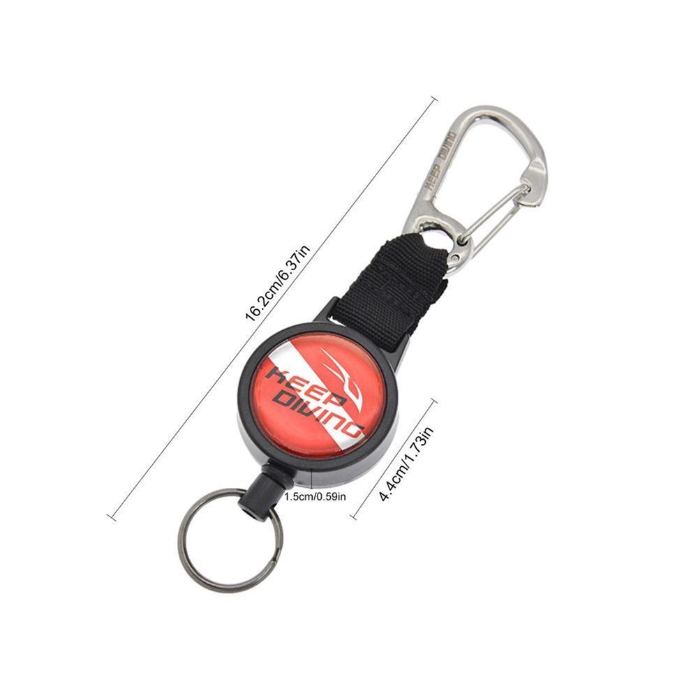 Diving Spring Rope Quick-release Buckle Dive Safety Tool Diving Wire Lanyard