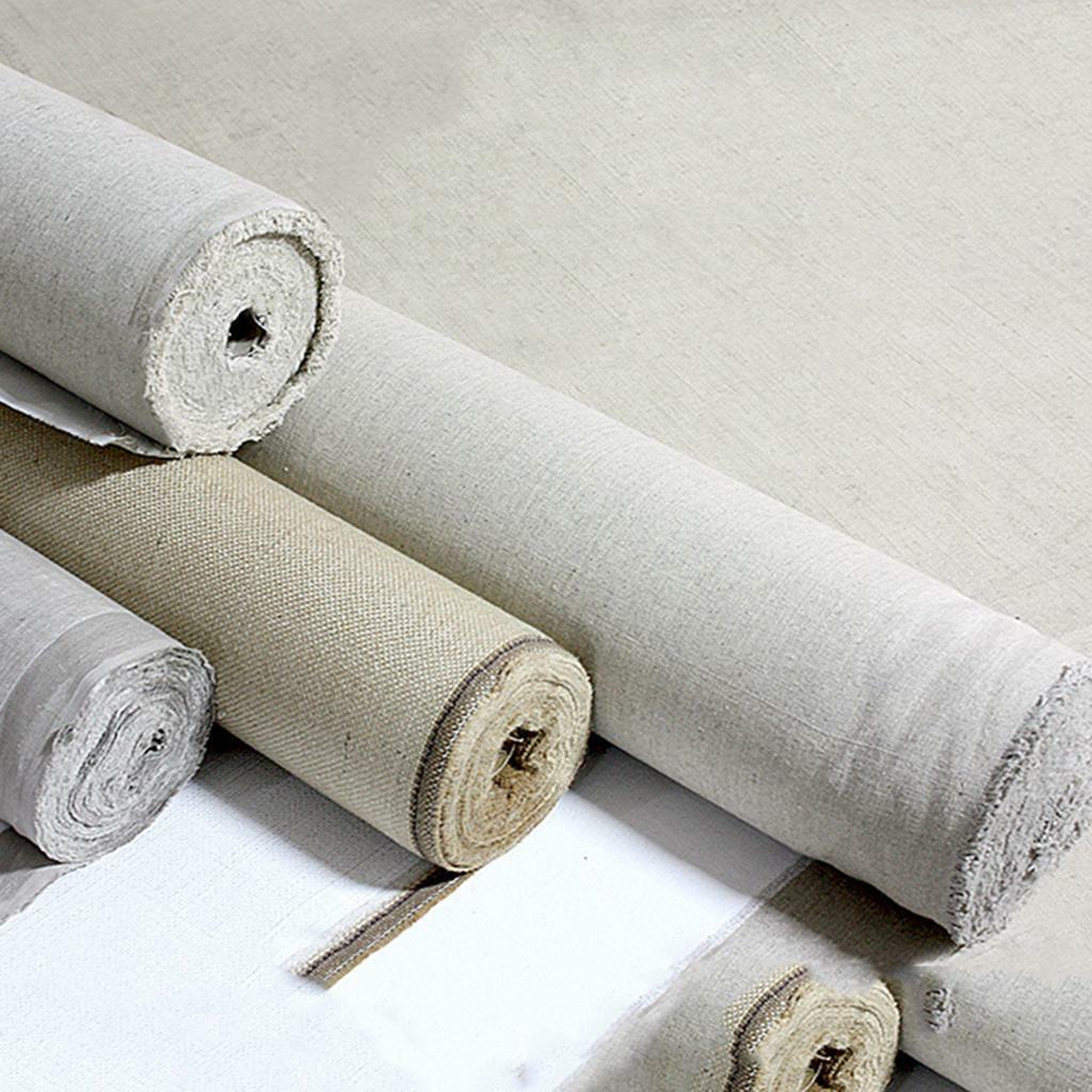 2x Blank Linen Canvas Oil Acrylic Watercolor Hobby Painting Stretched Canvas