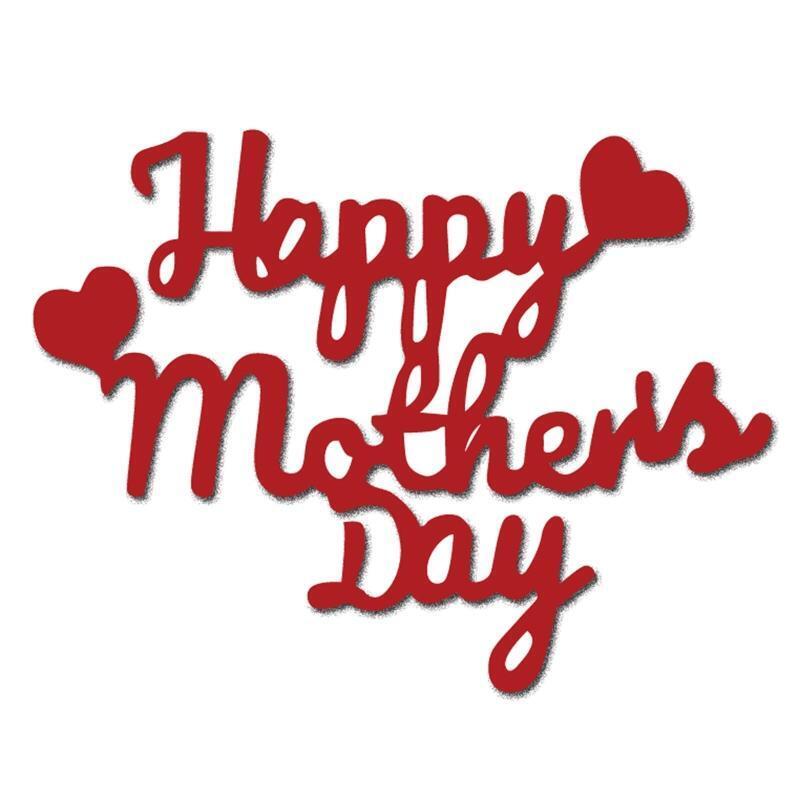 Metal Cutting Dies Happy Mothers Day Die Cuts for Card Making Scrapbook Stencil