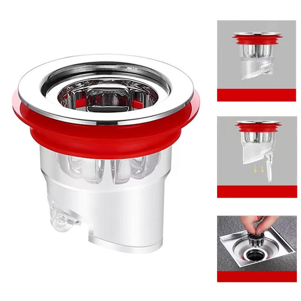 Bathroom Floor Drain Magnetic Backflow Preventer Reusable for RV Travel