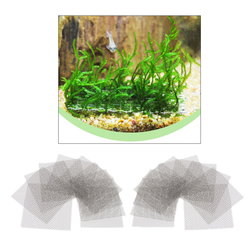 20 Pcs Stainless Steel Decorative Aquatic   for Aquarium Plants